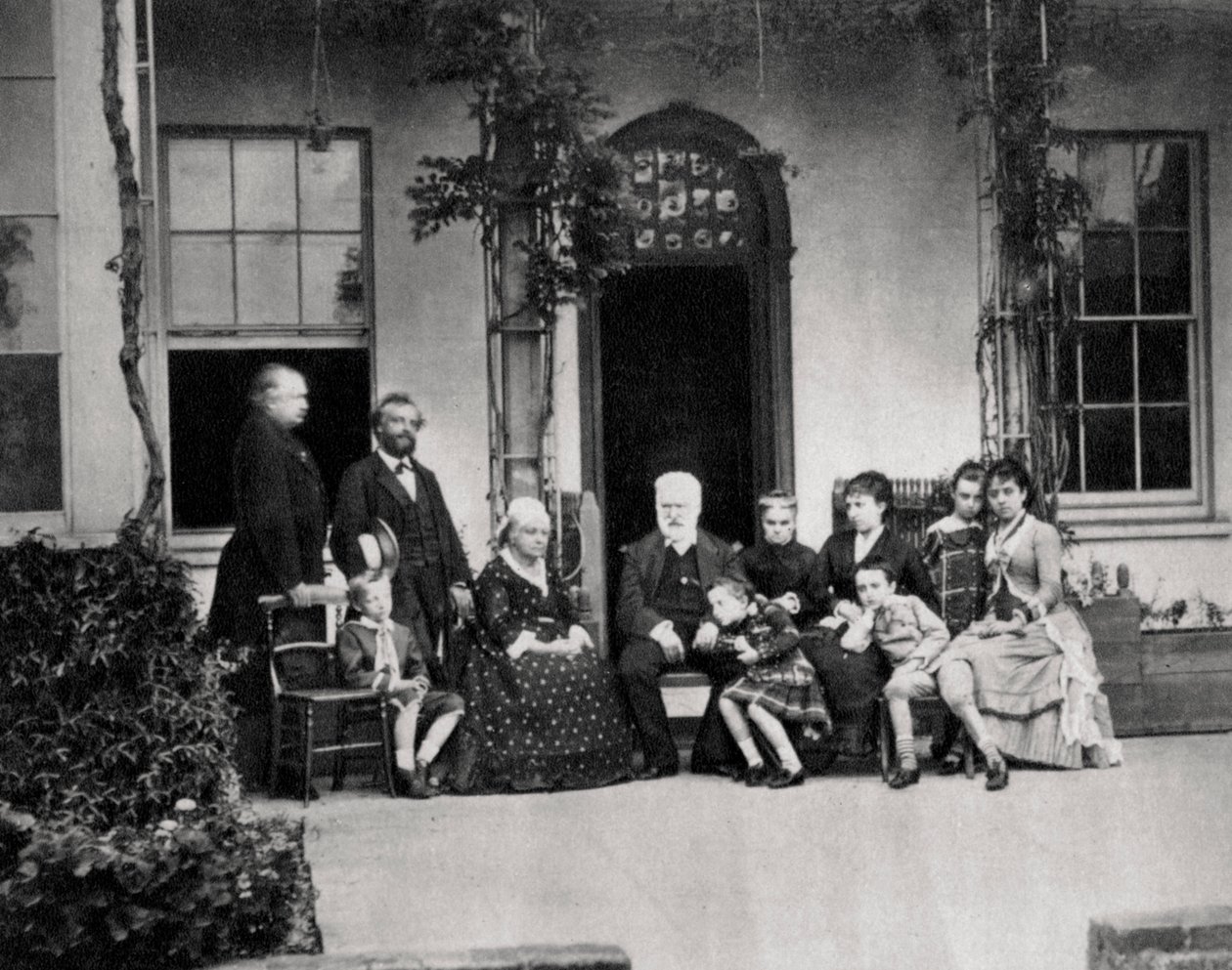 Victor Hugo, fransk romanforfatter, i eksil på Guernsey, 1866 af Unbekannt