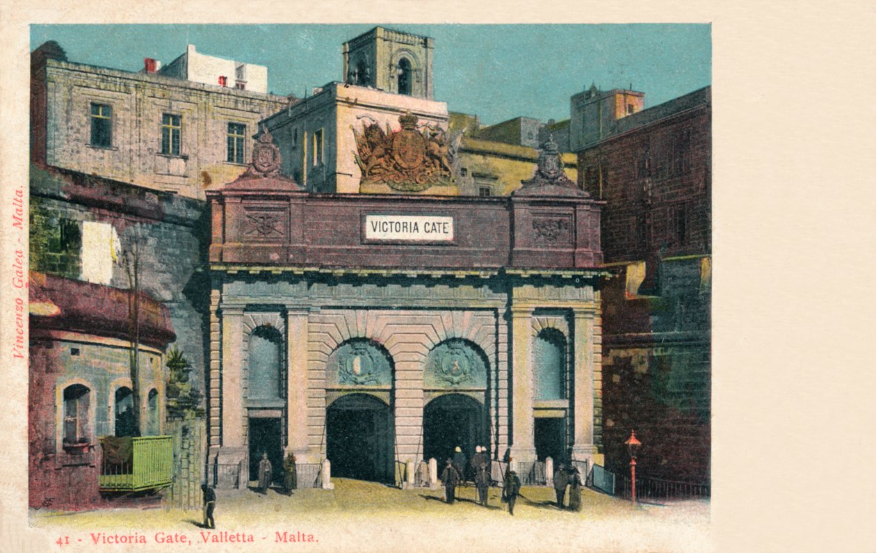 Victoria Gate, Valletta - Malta, c1900 af Unbekannt