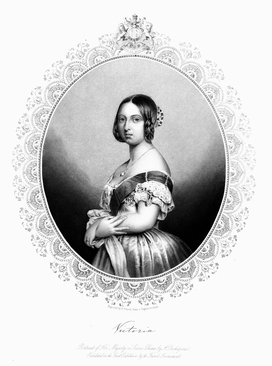 Victoria, dronning af Storbritannien og Irland, c1850 af Unbekannt