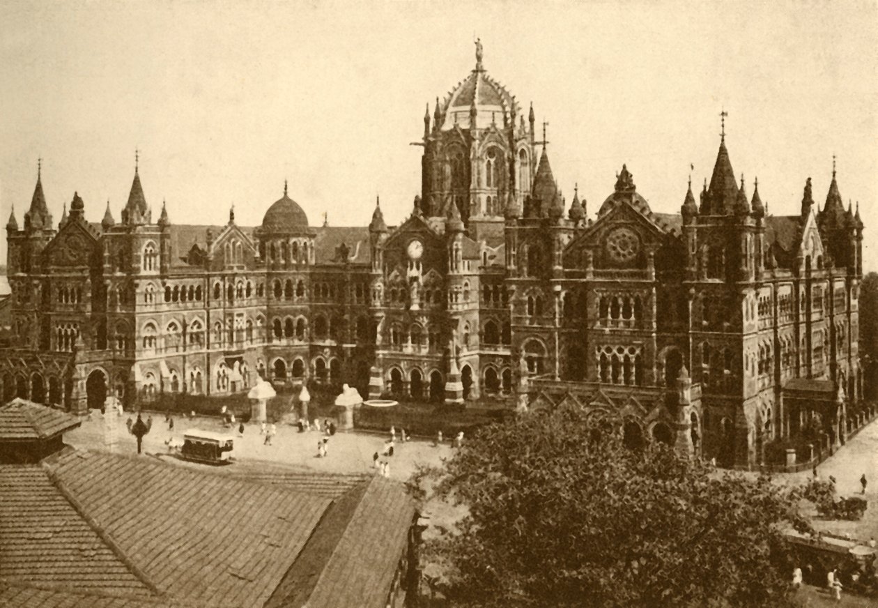 Victoria Station, Bombay, 1930. af Unbekannt