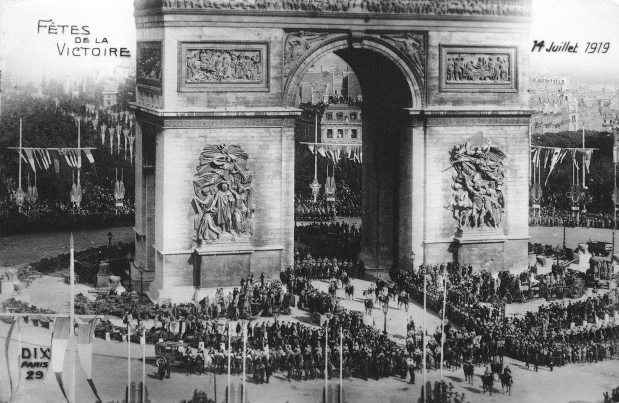Sejrsparade, Paris, 14. juli 1919 af Unbekannt
