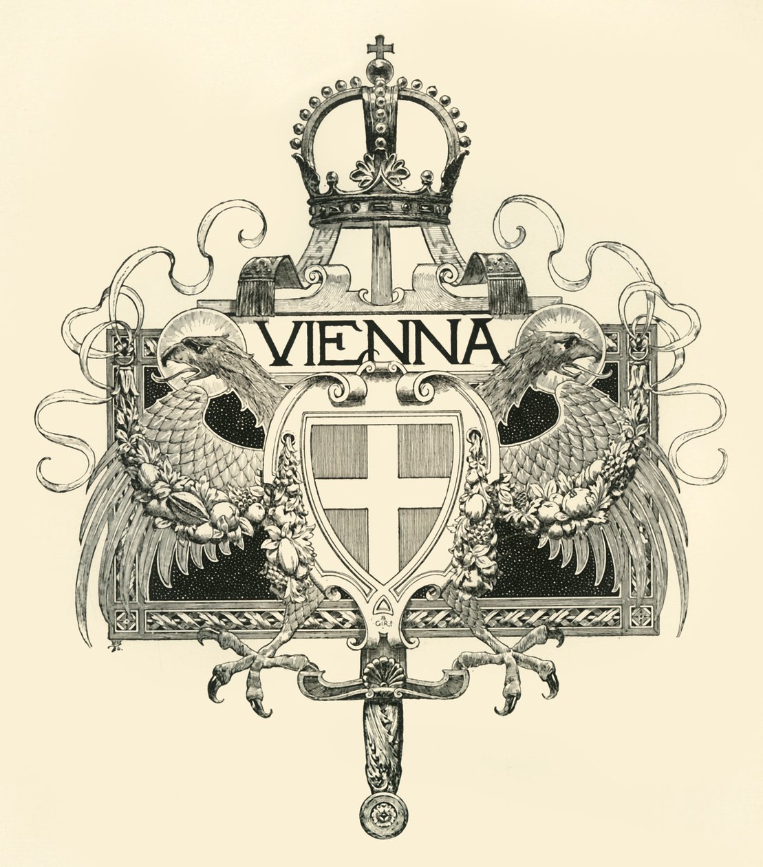 Wien, slutningen af det 19.-begyndelsen af det 20. århundrede. af Unbekannt