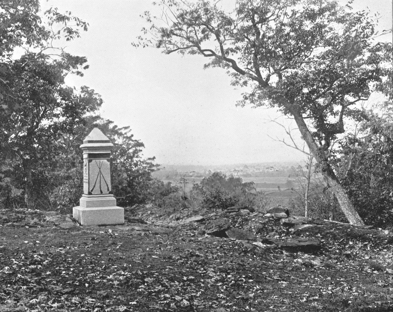 Udsigt fra Culps Hill, Gettysburg, Pennsylvania, USA, c1900. af Unbekannt