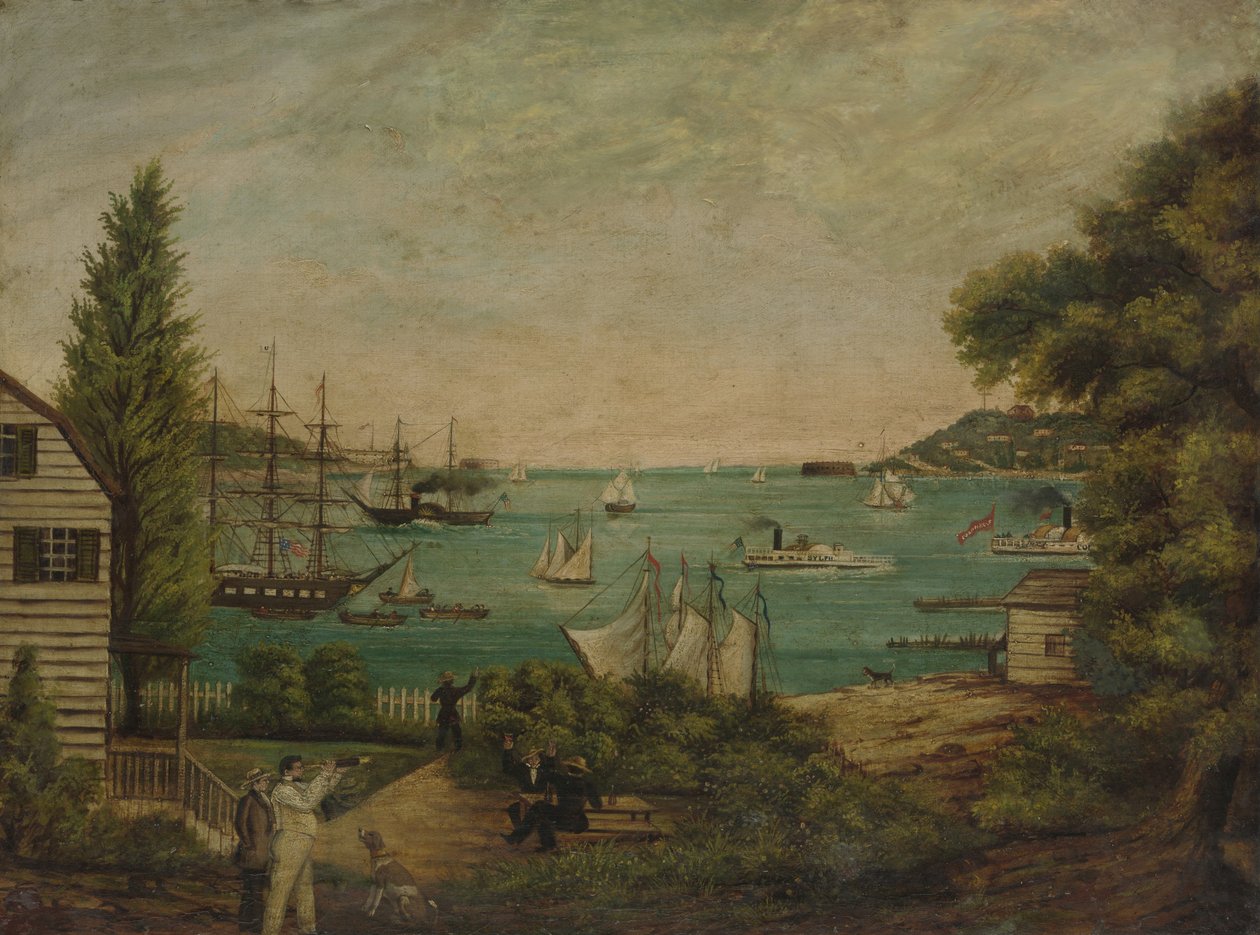 Udsigt fra Staten Island, ca. 1855. af Unbekannt