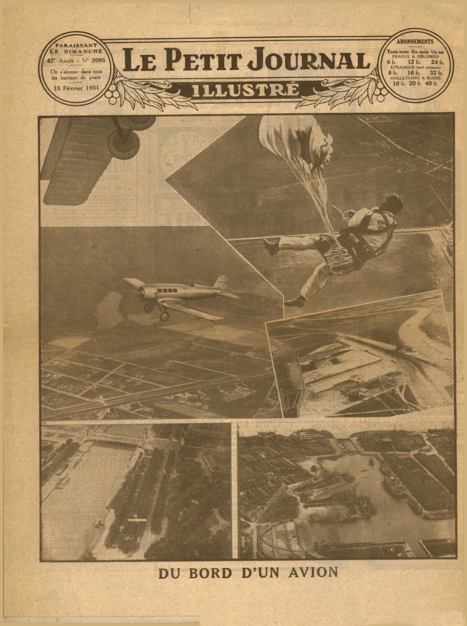Udsigt fra ombord på et fly, 1931. af Unbekannt