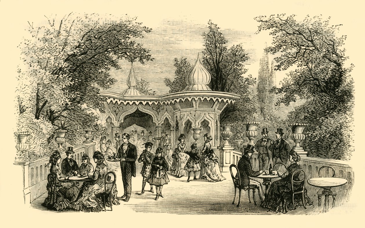 Udsigt i Surrey Gardens, c1878. af Unbekannt
