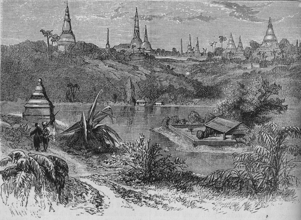 Udsigt nær Rangoon, c1880 af Unbekannt