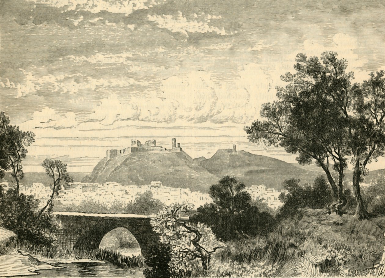 Udsigt over Athen, 1890. af Unbekannt