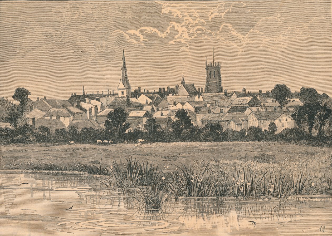 Udsigt over Dorchester, 1800-tallet af Unbekannt