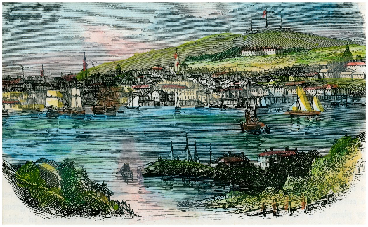 Udsigt over Halifax, Nova Scotia, c1870 af Unbekannt