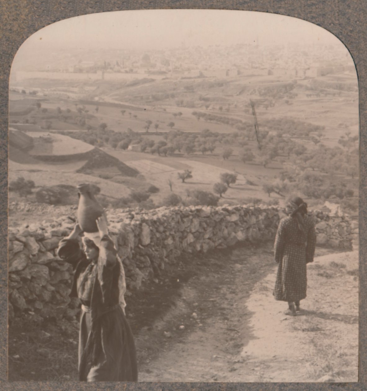Udsigt over Jerusalem fra Peters Hus, c1900 af Unbekannt