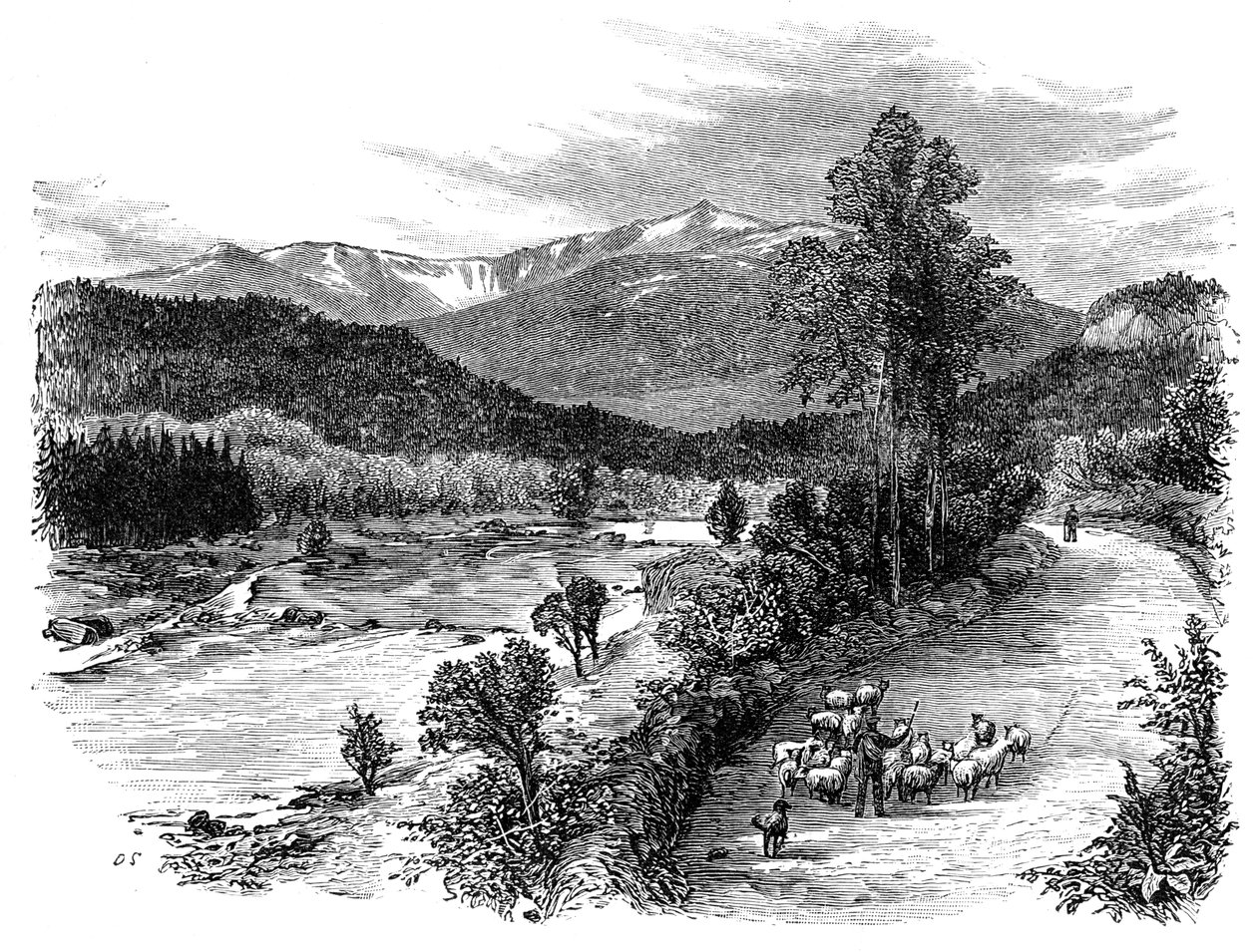 Udsigt over Lochnagar, Skotland, 1900 af Unbekannt