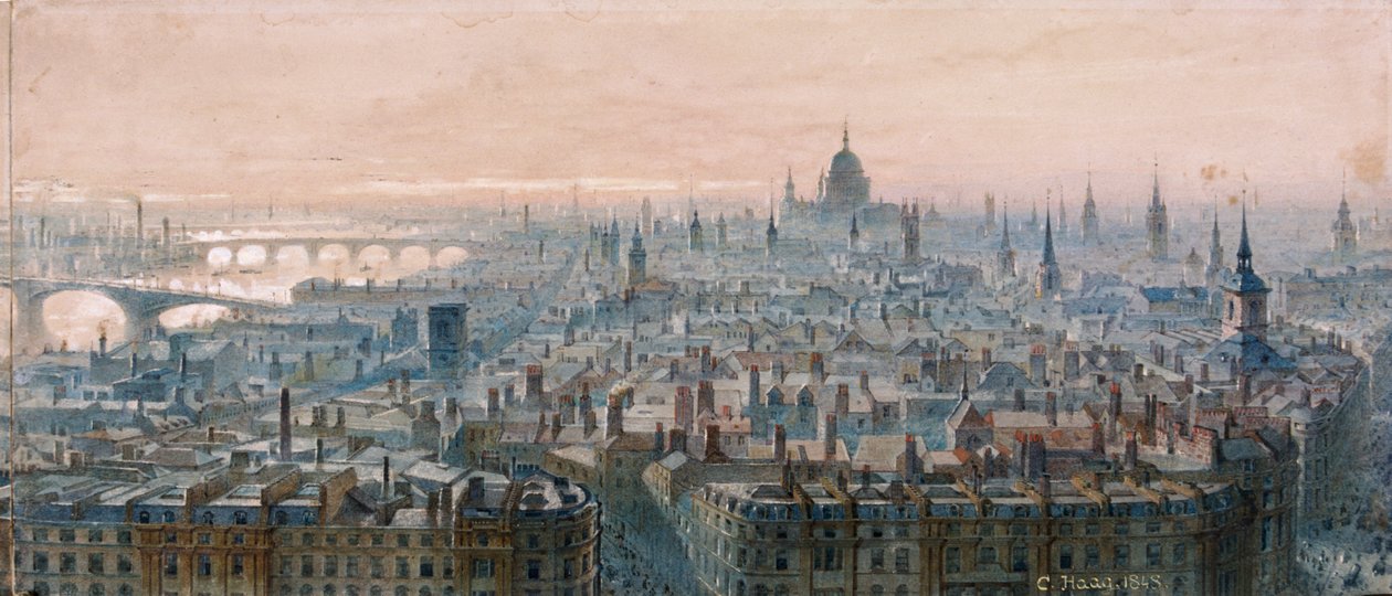 Udsigt over London af Unbekannt