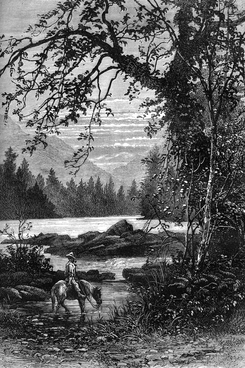 Udsigt over North Carolina, slutningen af det 18. århundrede c1880 af Unbekannt