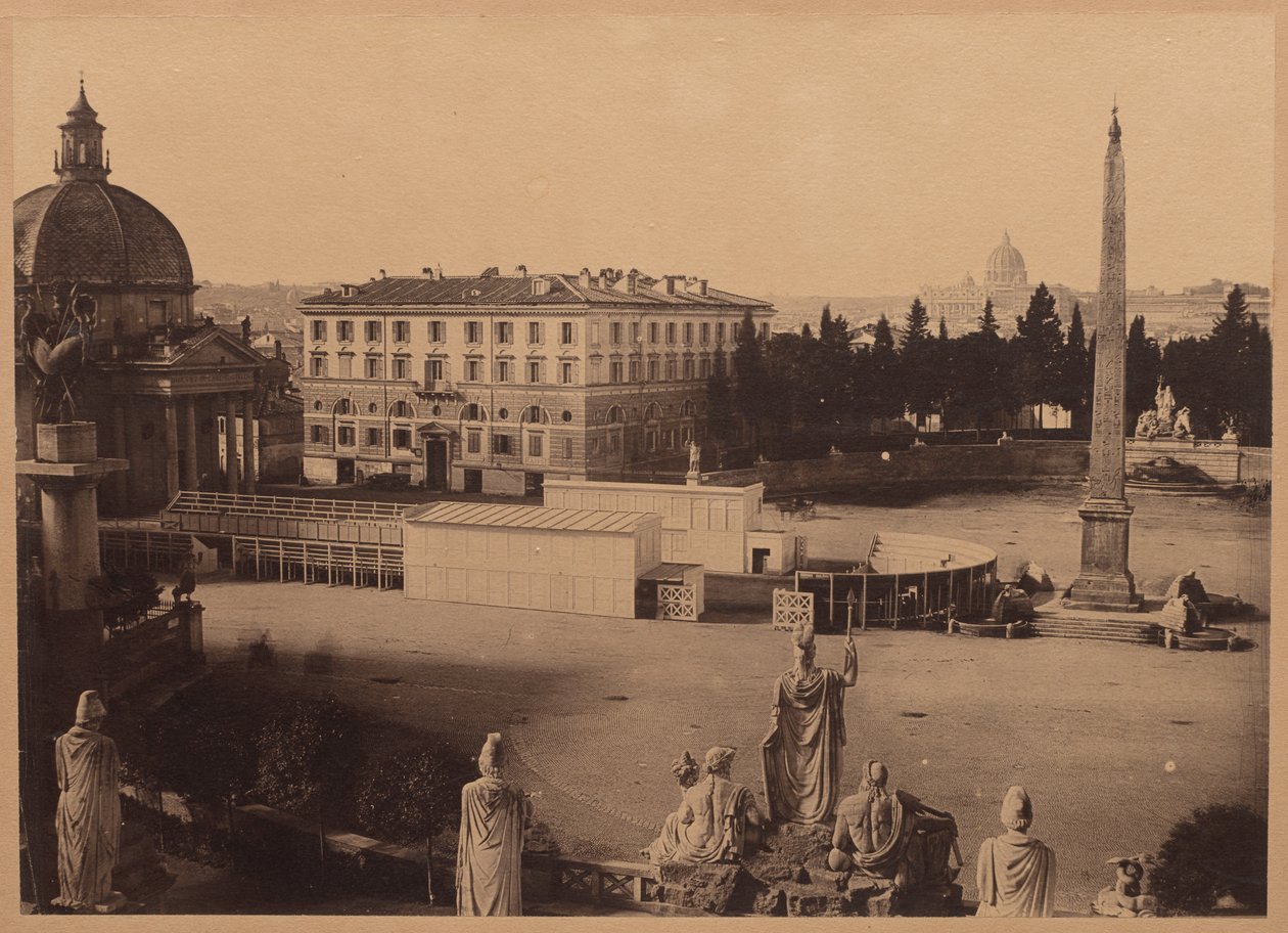 Udsigt over Rom, ca. 1860. af Unbekannt