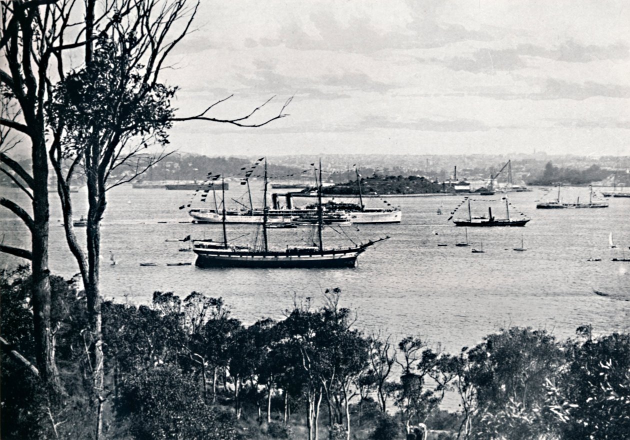 Udsigt over Sydney Harbour fra North Shore, nr. 1, c1900. af Unbekannt