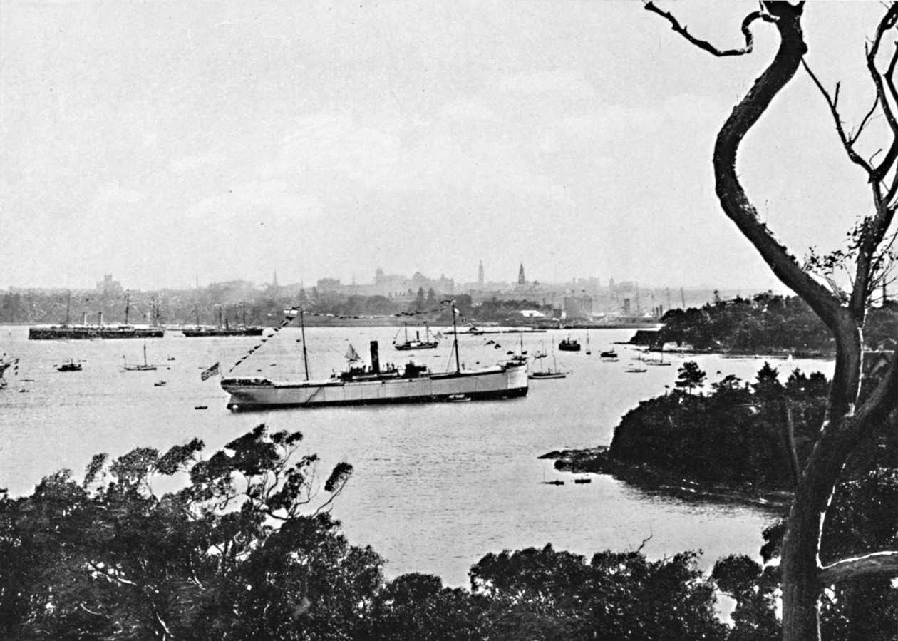Udsigt over Sydney Harbour fra North Shore, nr. 2, c1900. af Unbekannt