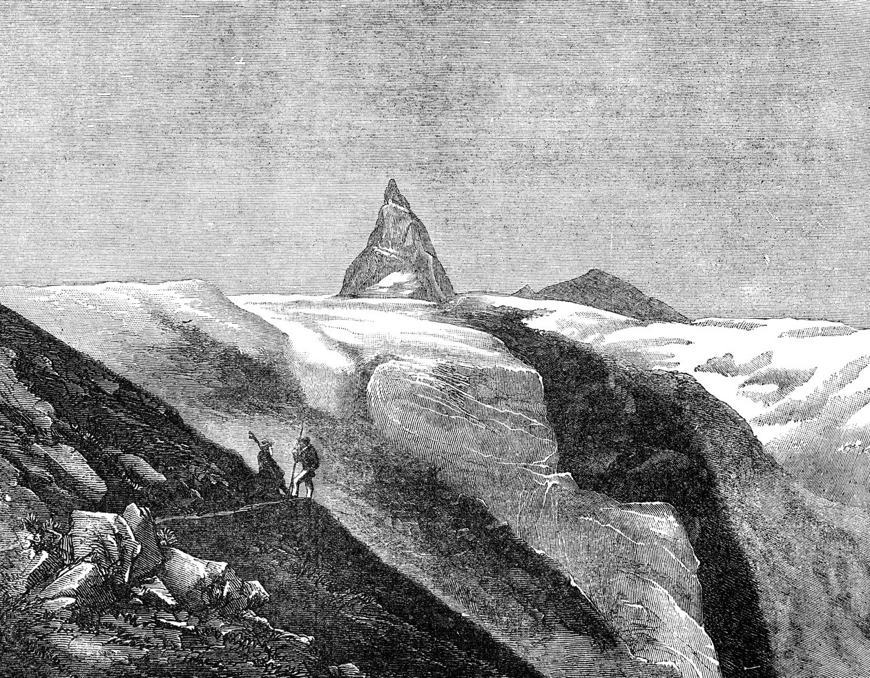 Udsigt over Matterhorn, slutningen af det 19. århundrede af Unbekannt
