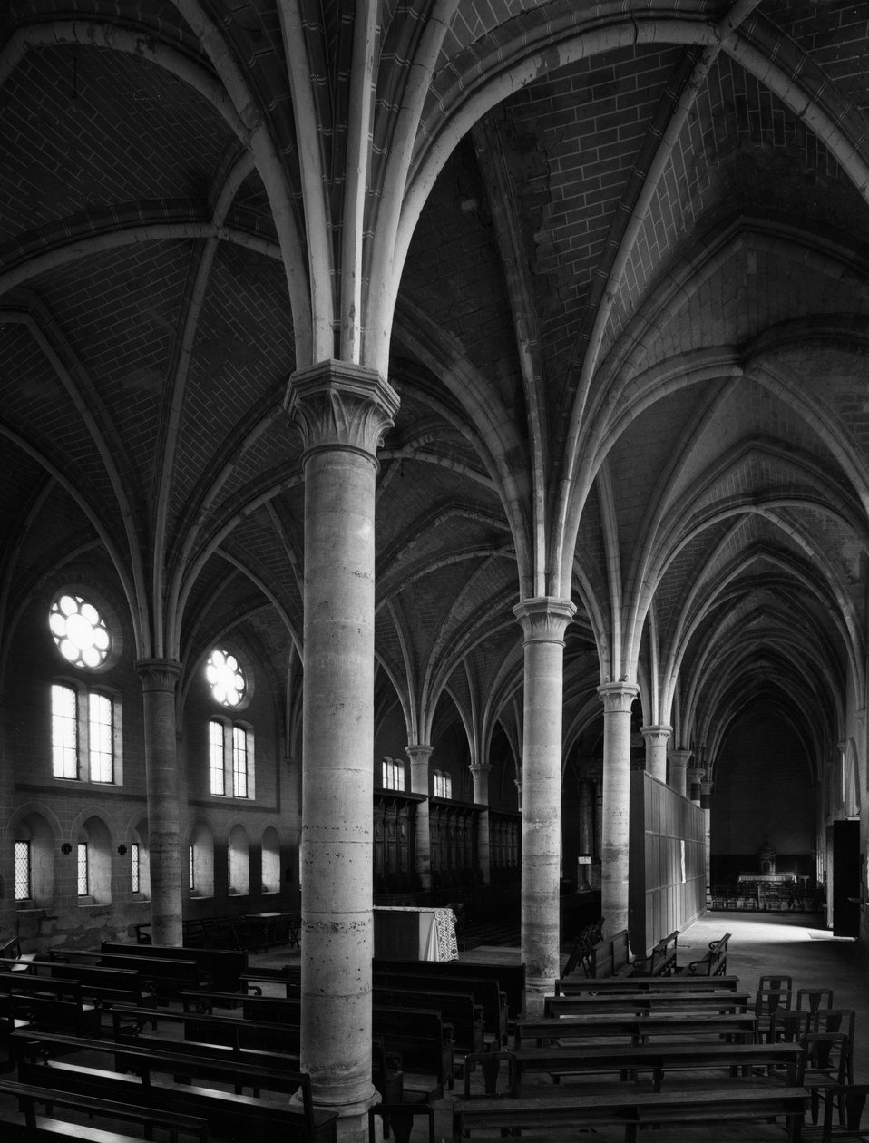Udsigt over det gamle cistercienserkloster Notre Dame d