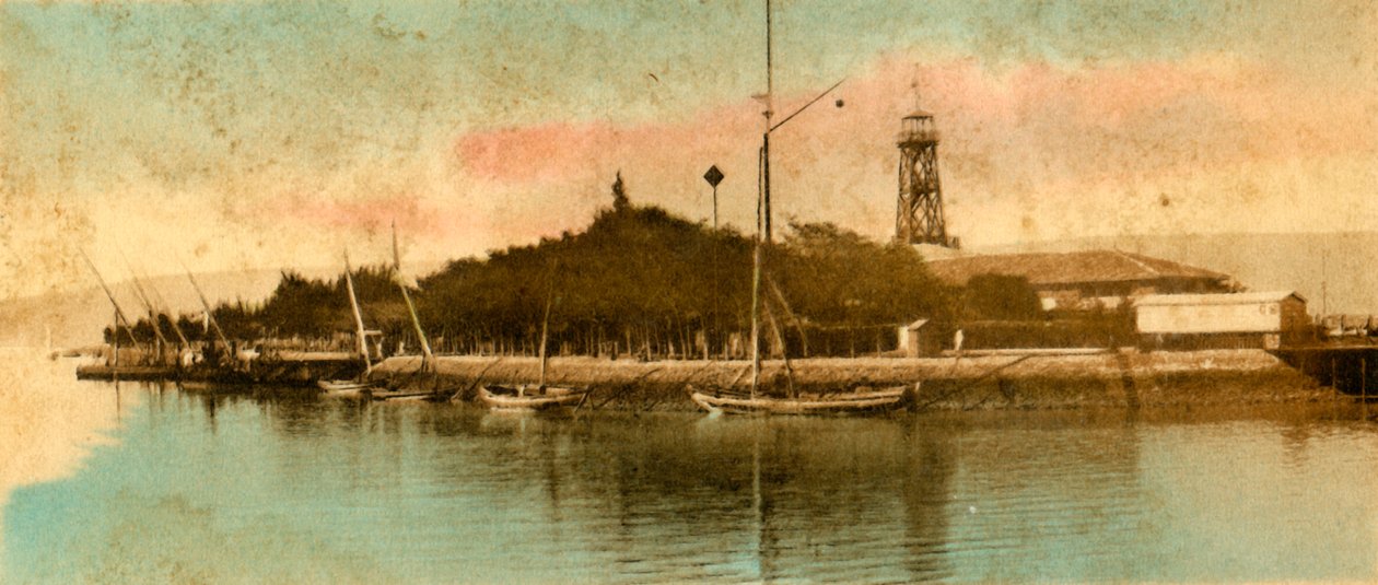 Udsigt over Port Tewfiek, c1918-c1939. af Unbekannt