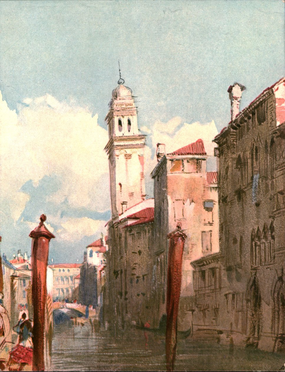Udsigt over en kanal, c1826, c1900. af Unbekannt
