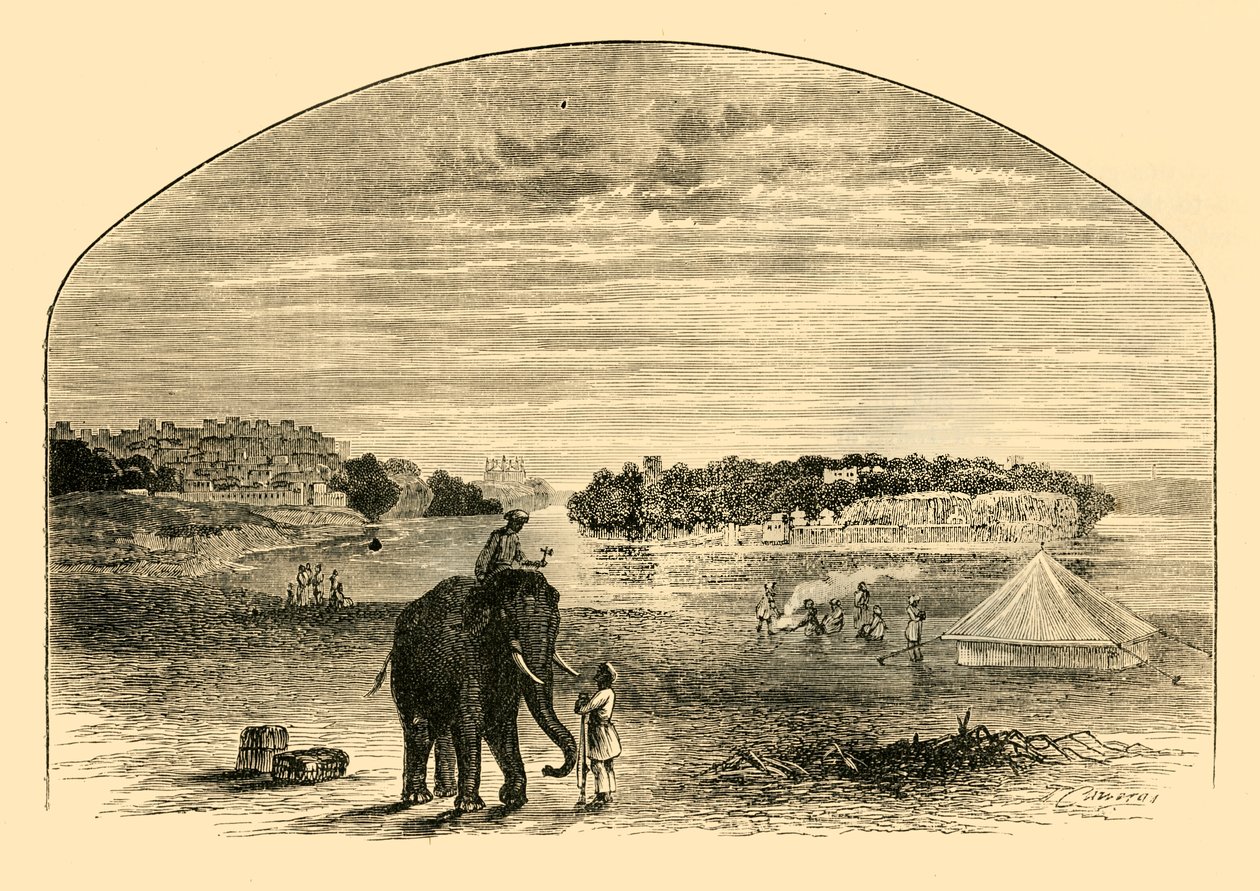 Udsigt over Indus, 1890. af Unbekannt