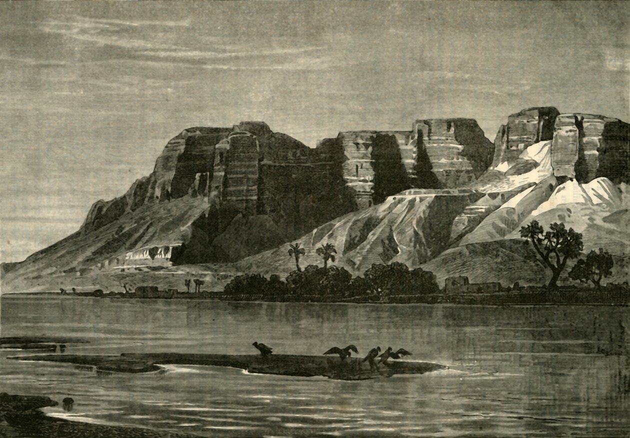 Udsigt over Nilen, 1890. af Unbekannt