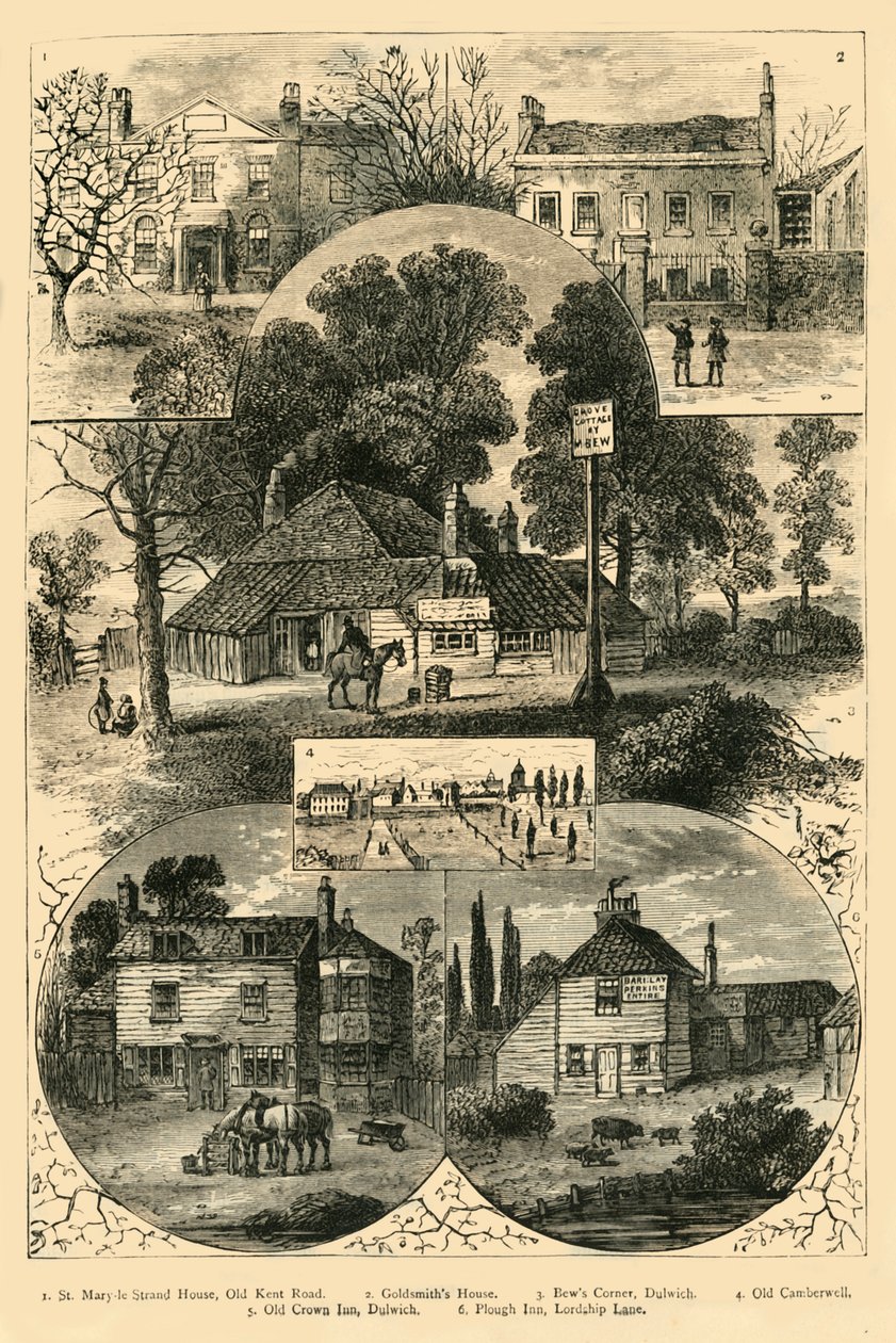 Udsigter i Camberwell og Dulwich, c1878. af Unbekannt