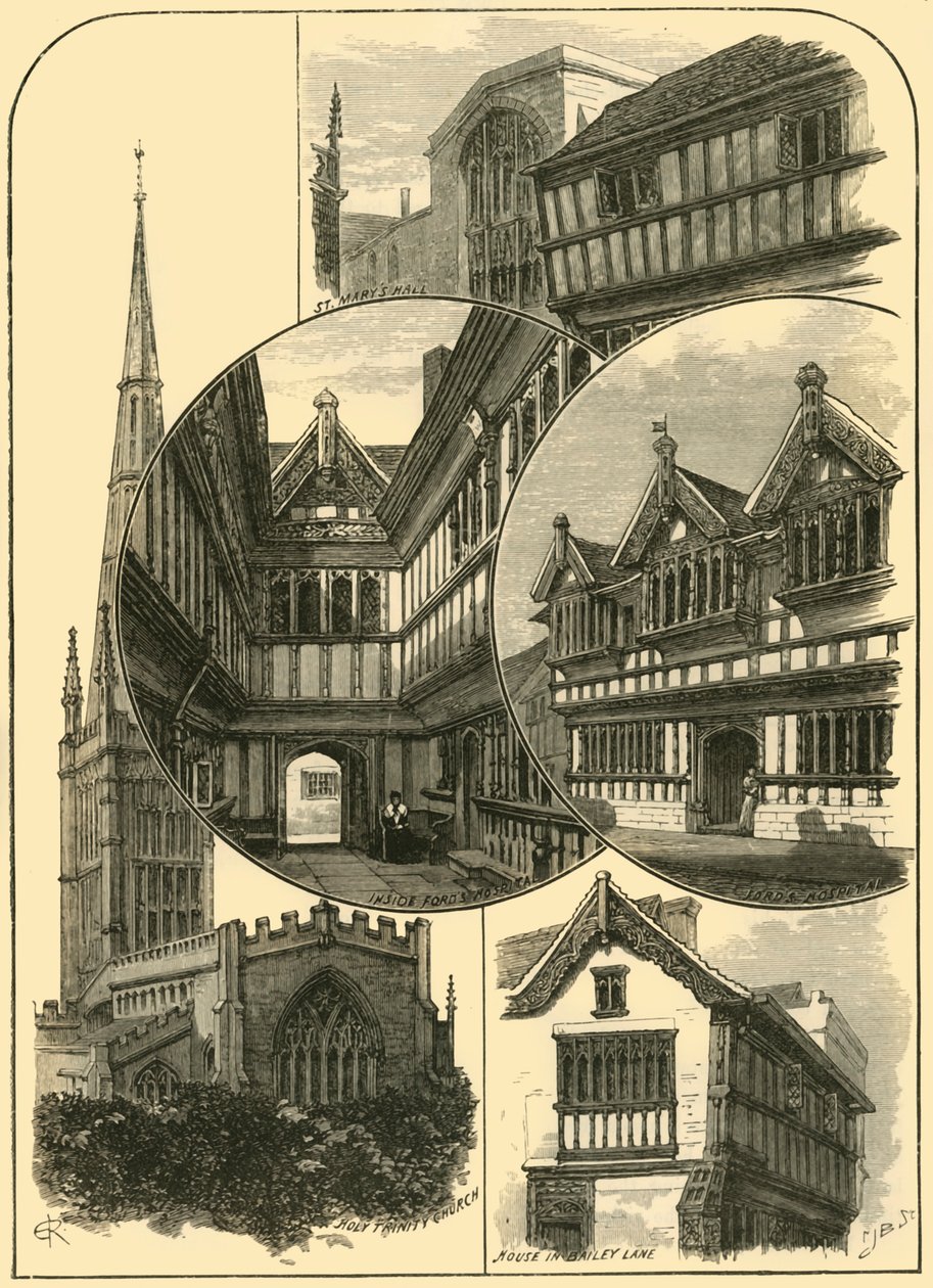 Udsigter i Coventry, 1898. af Unbekannt