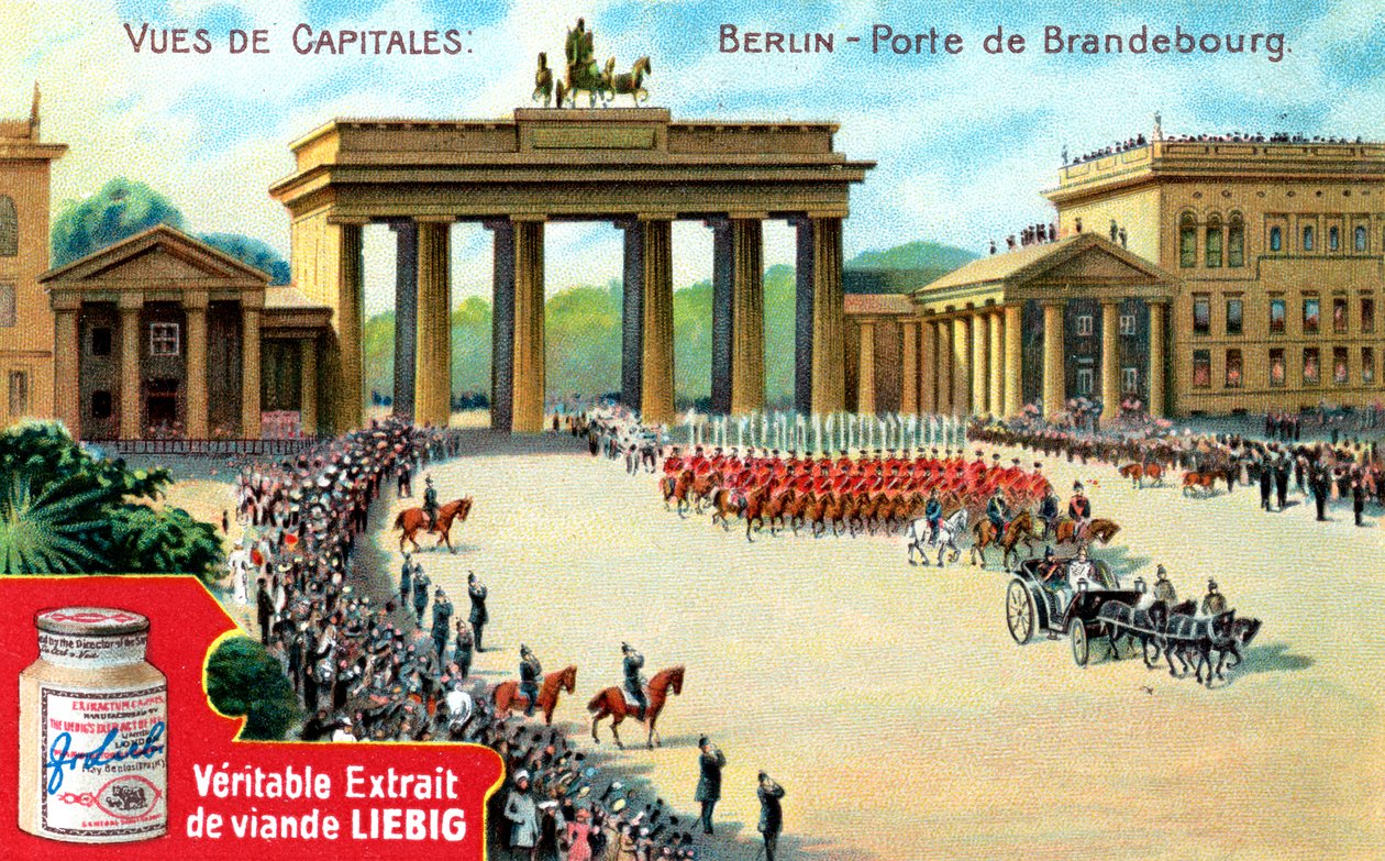 Udsigt over hovedstæder: Brandenburger Tor, Berlin, ca. 1900 af Unbekannt