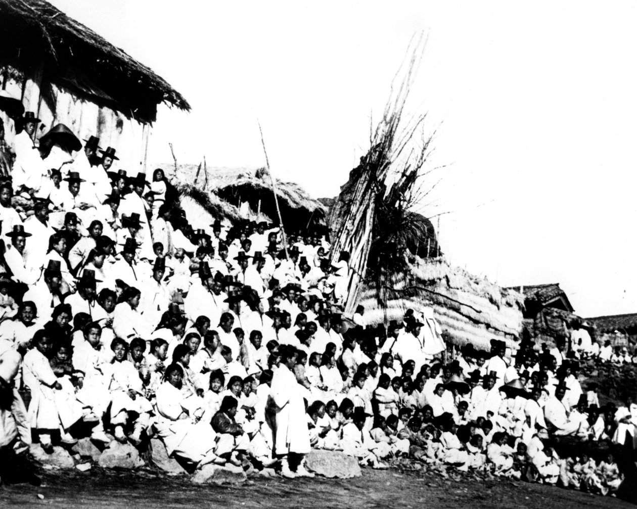 Landsbyboere, Korea, 1900 af Unbekannt