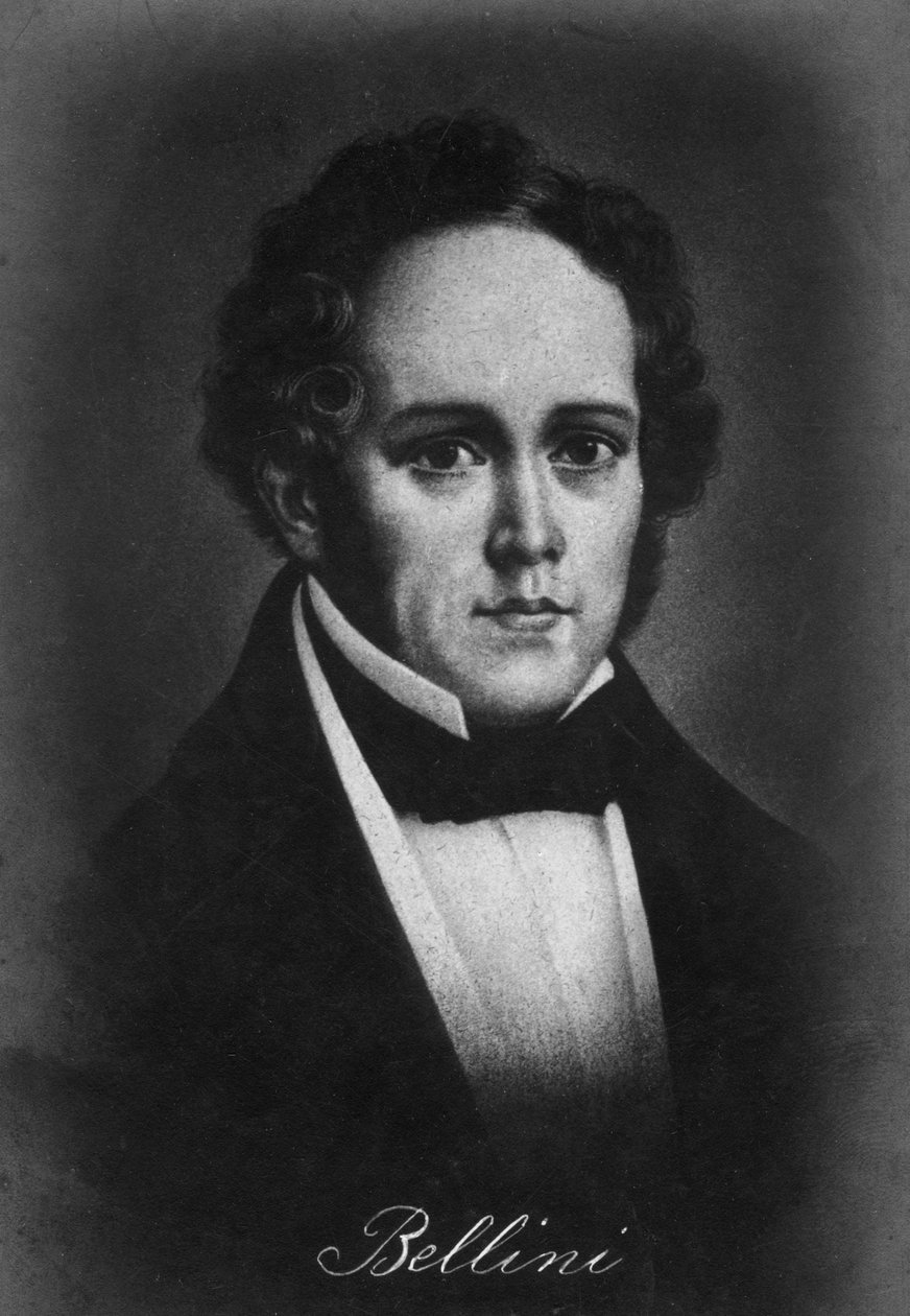 Vincenzo Bellini 1801-1835, italiensk komponist, 20. århundrede af Unbekannt