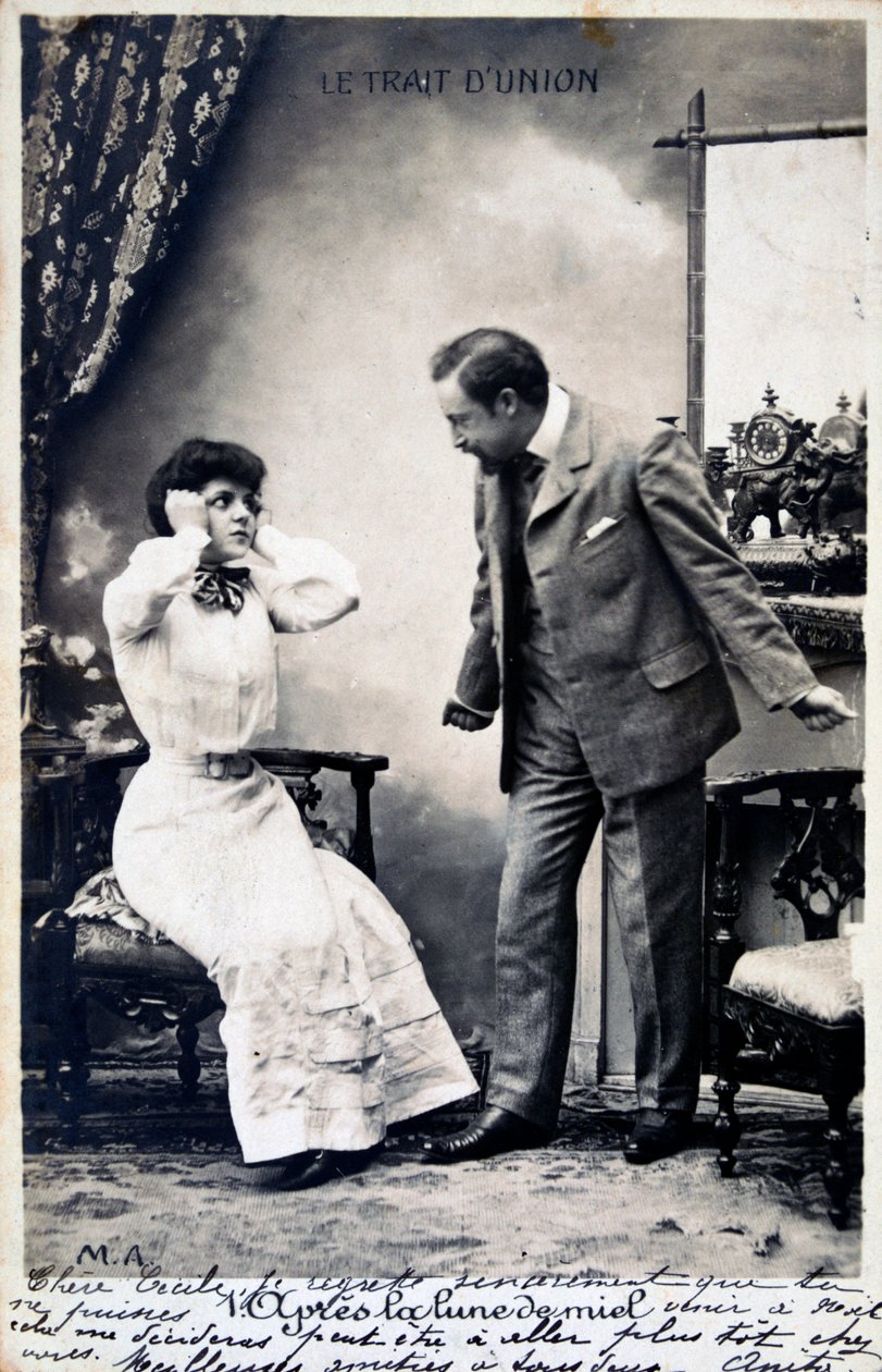 Vintage fransk postkort, c1900 af Unbekannt