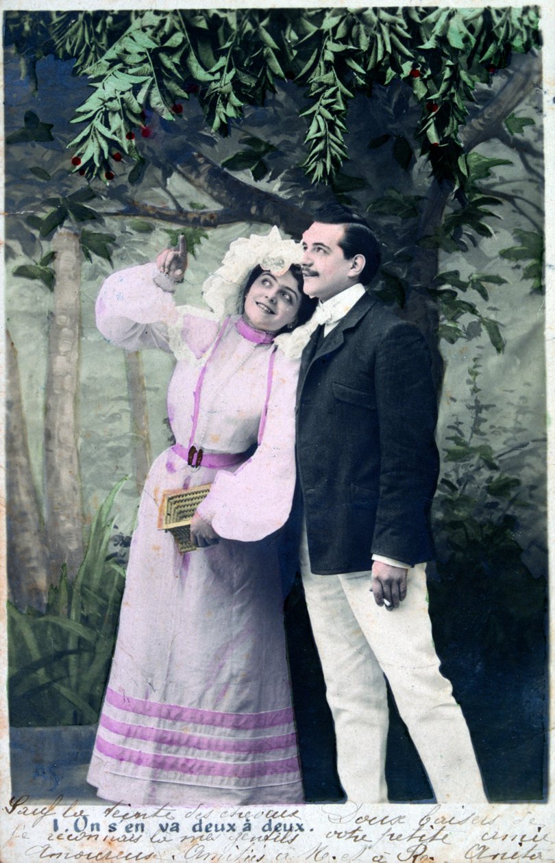 Vintage fransk postkort, c1900 af Unbekannt