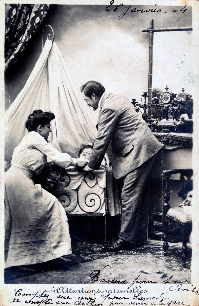 Vintage fransk postkort, c1900 af Unbekannt