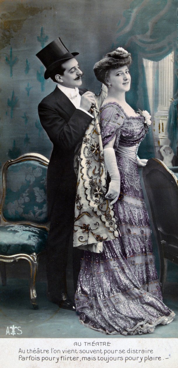 Vintage fransk postkort, c1900 af Unbekannt