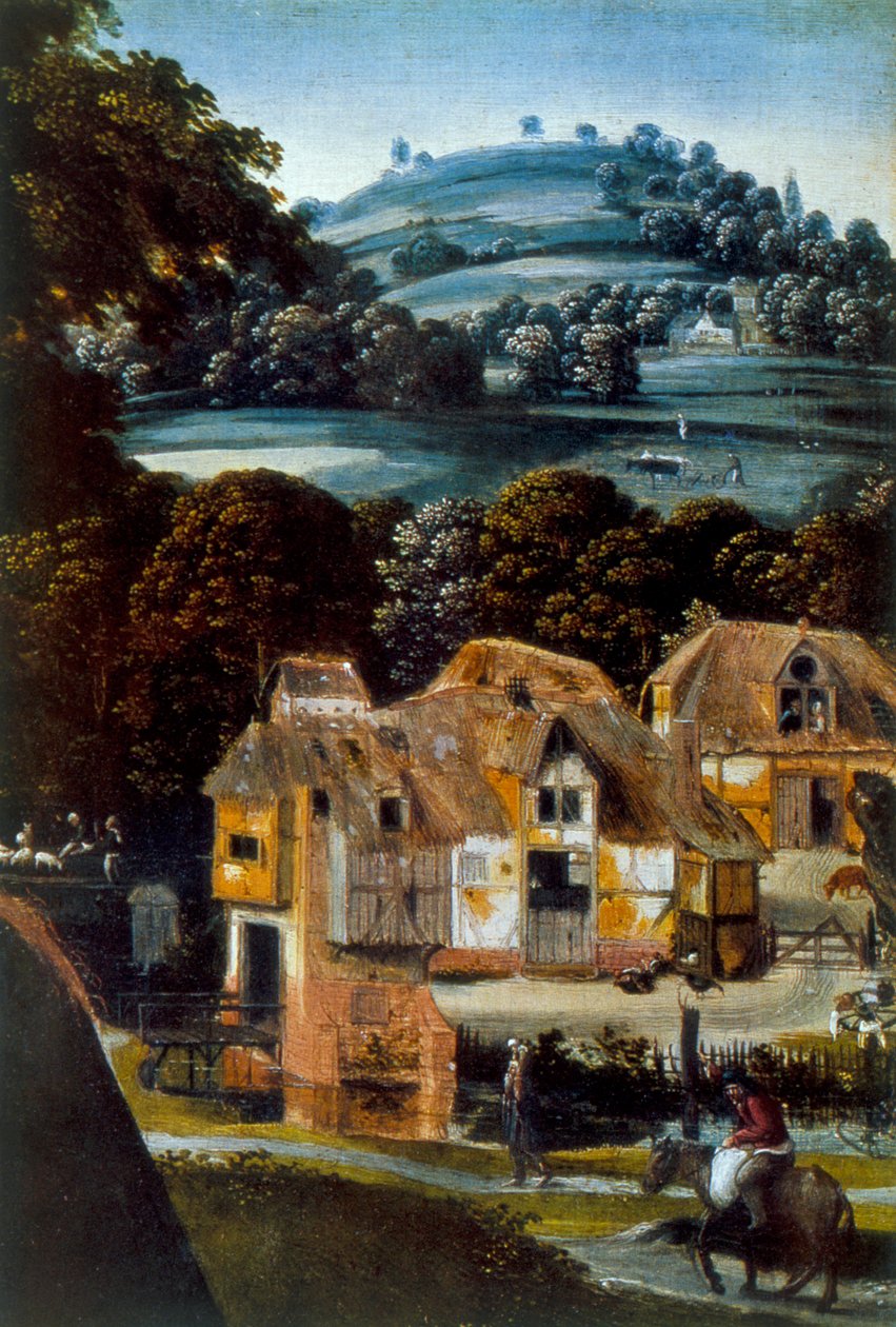 Jomfru og barn, detalje, 1500-tallet af Unbekannt