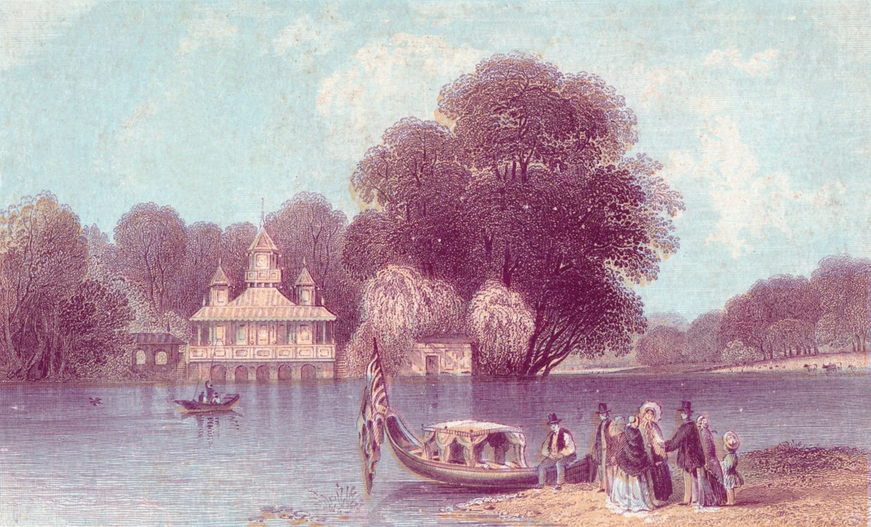 Virginia Water, 1800-tallet. af Unbekannt