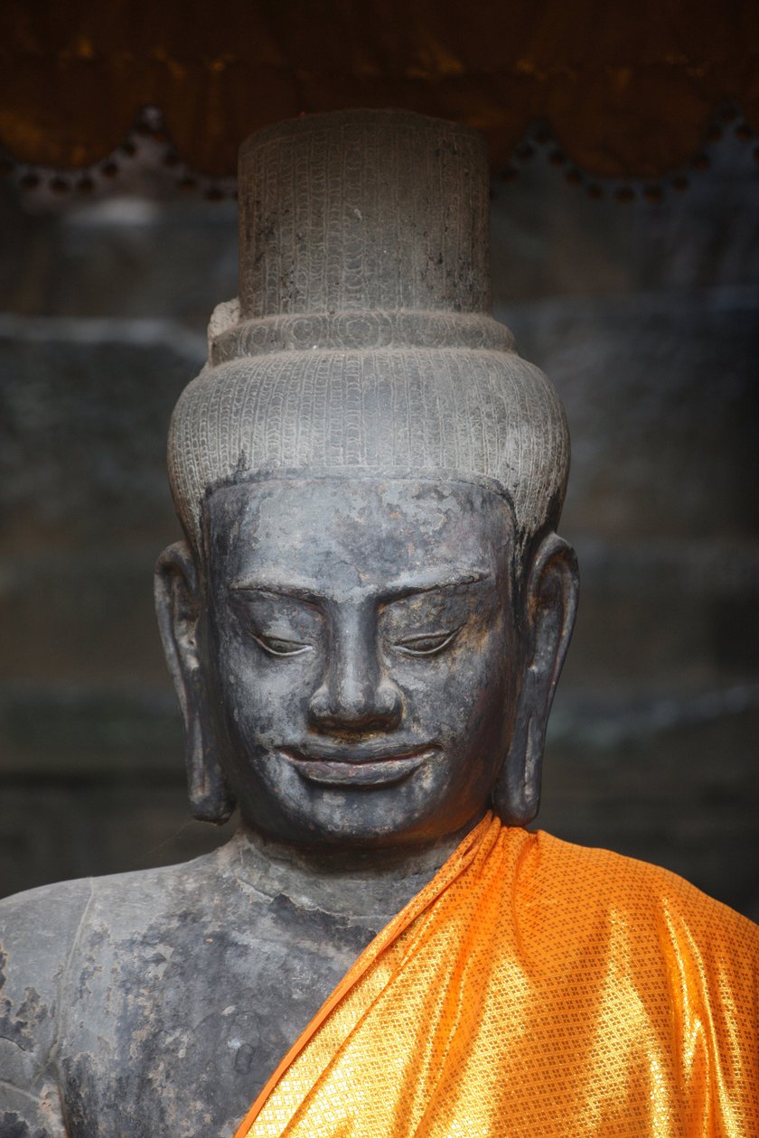 Vishnu statue. Angkor wat. Siem Reap Cambodia af Unbekannt