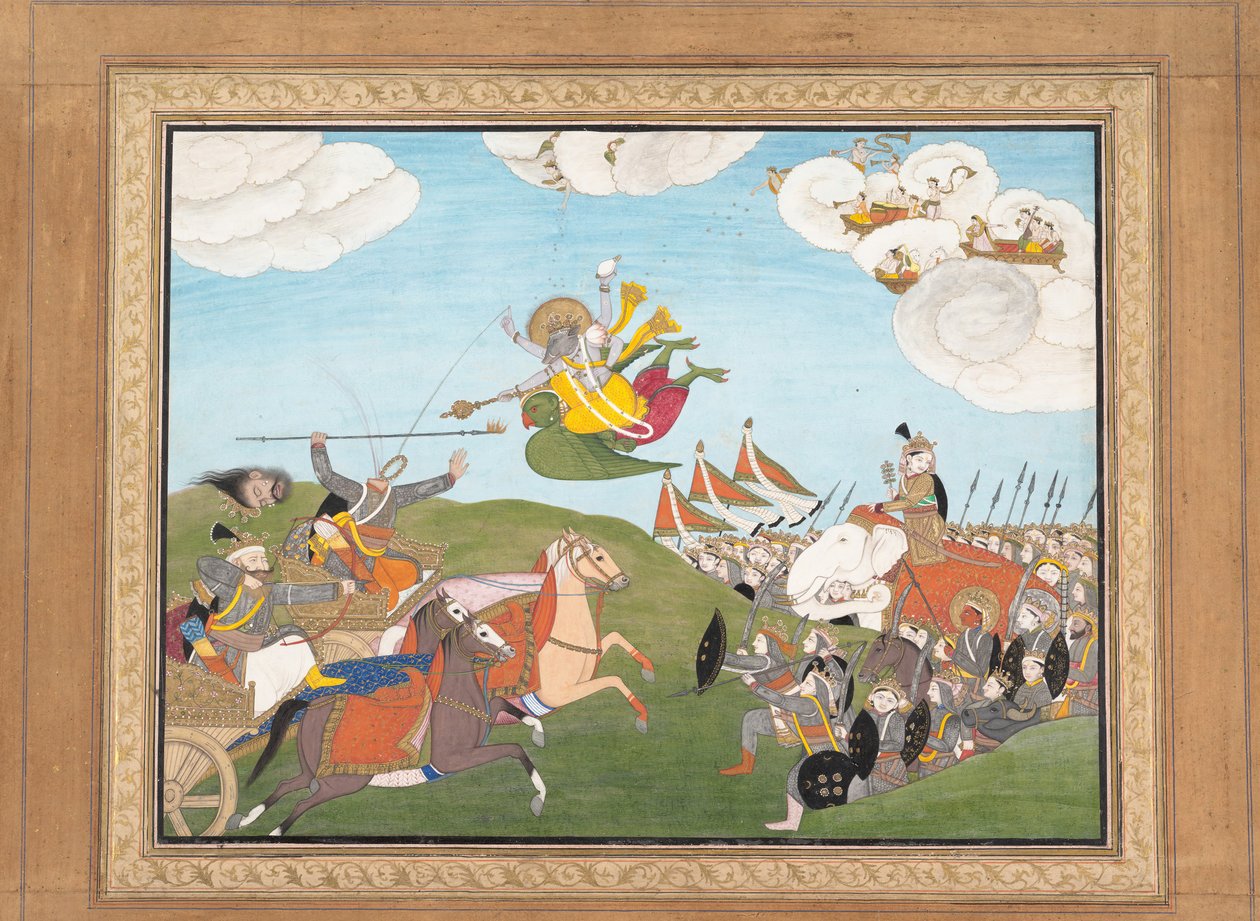 Vishnu Vasa Varah, The Boar Avatar, Slice Banasura, The Demon General..., Ca.1800. af Unbekannt