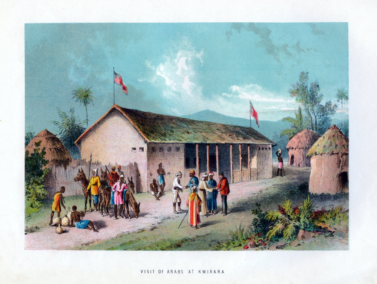 Besøg af arabere i Kwirara, c1875 af Unbekannt