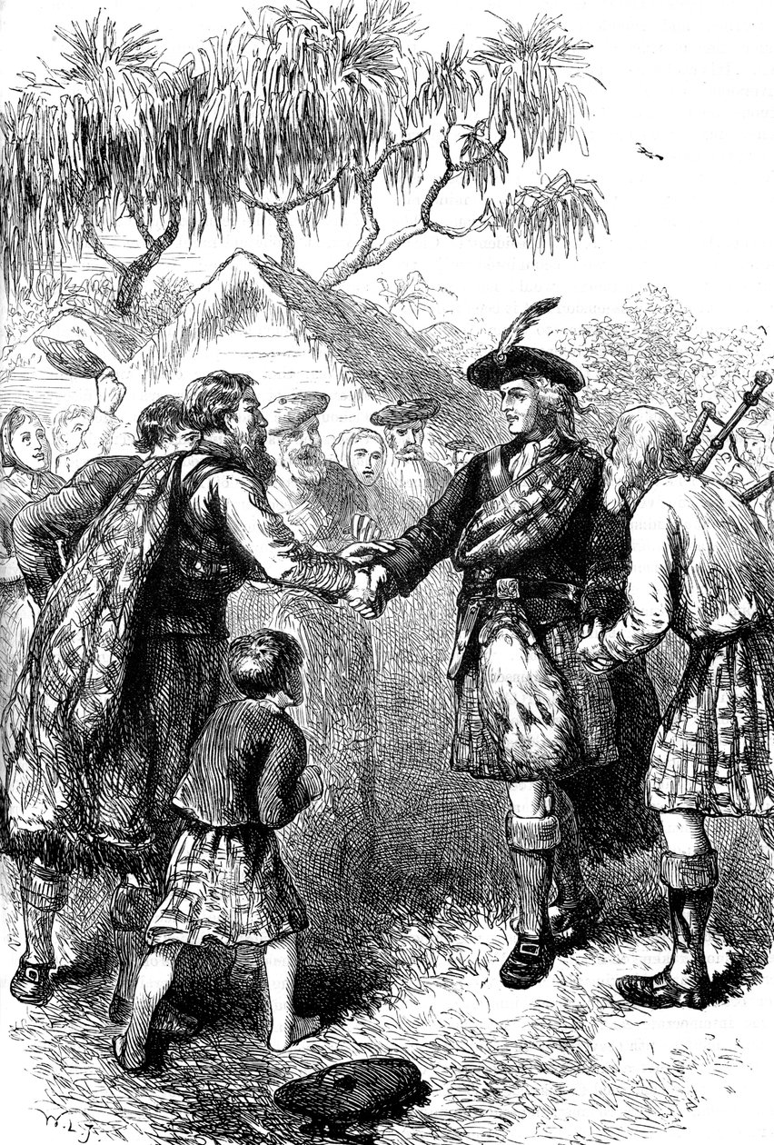 Besøg af James Oglethorpe til Highland-kolonien, Georgia, c1730
