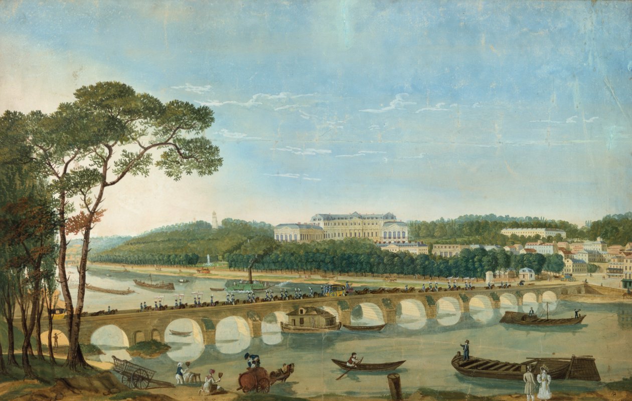 Besøg af kong Frans I og dronningen af Napoli til Charles X ved St Cloud, maj 1830 19. århundrede af Unbekannt