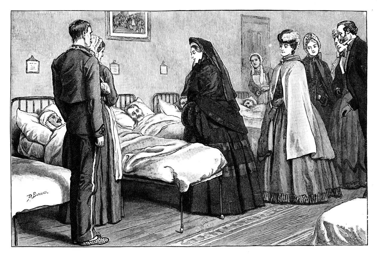 Besøg af dronning Victoria på Netley Hospital, Hampshire, c1860