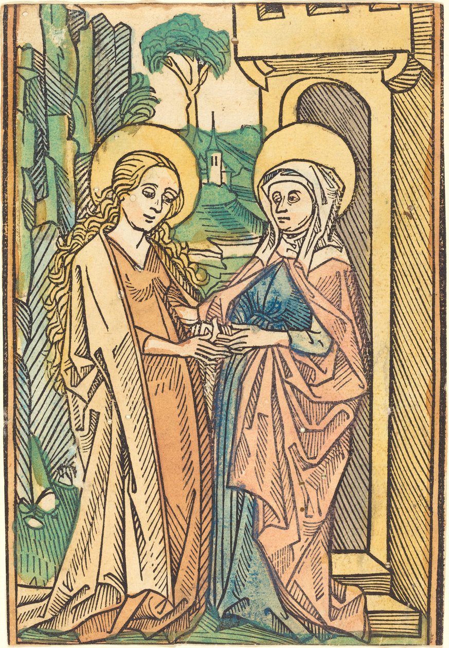 Visitation, 1400-tallet. af Unbekannt