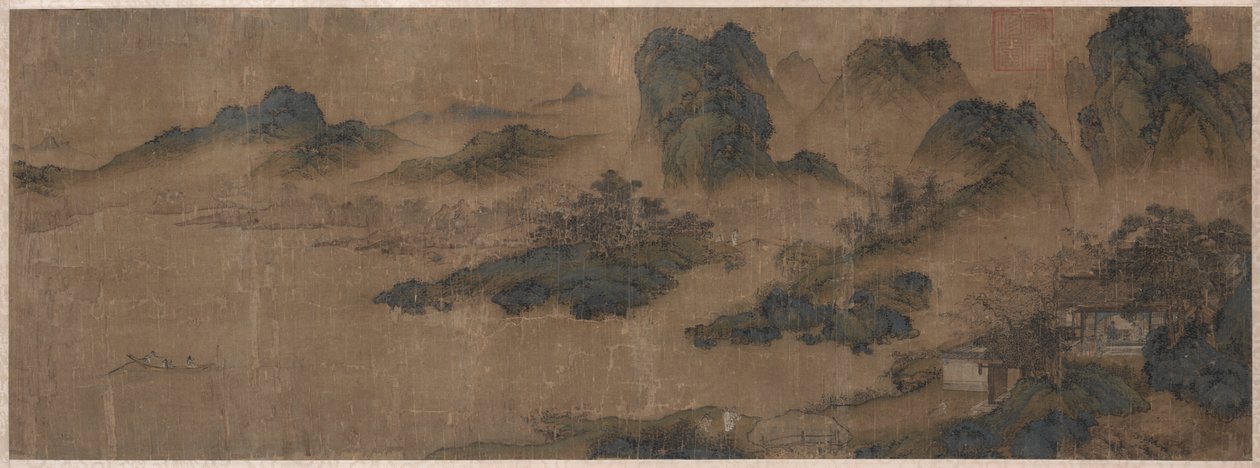 Besøger en gammel ven i Spring Mountains, 1300-tallet. af Unbekannt