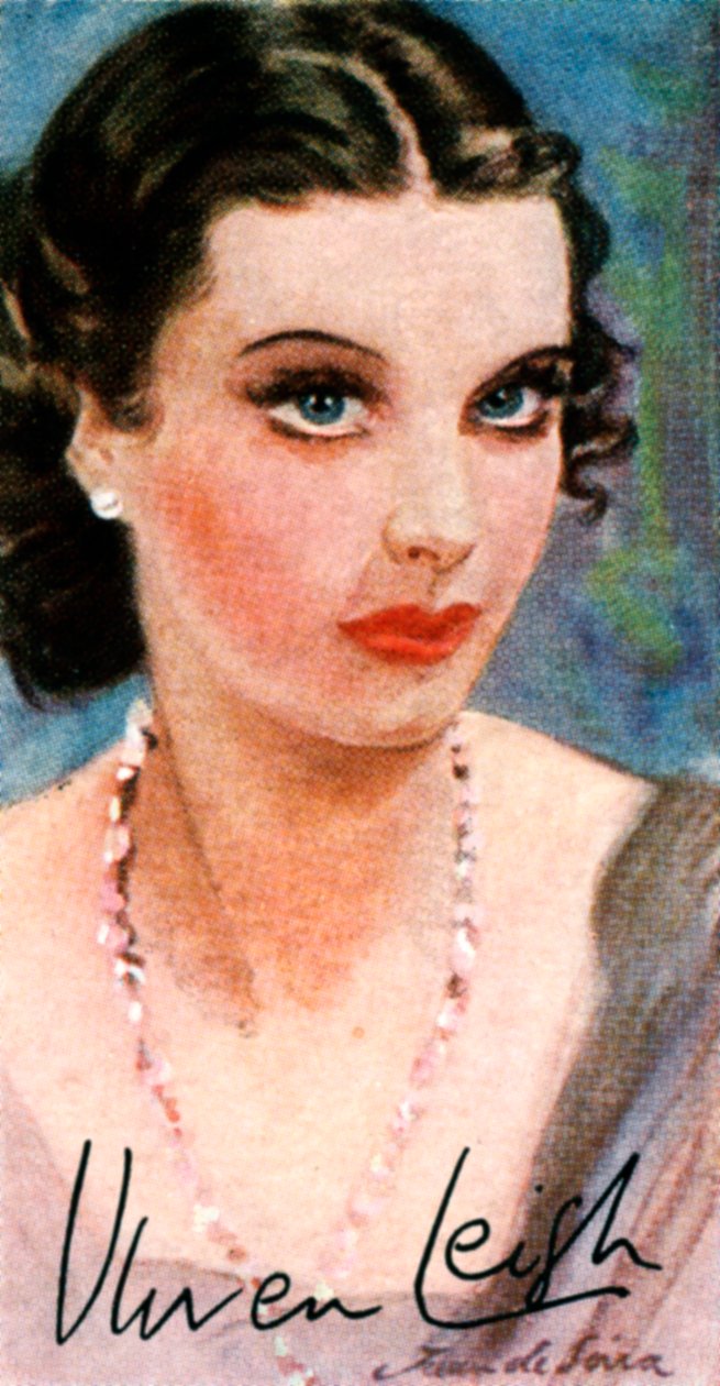 Vivien Leigh, 1913-1967, engelsk skuespillerinde i teatret og biografen, 20. århundrede af Unbekannt