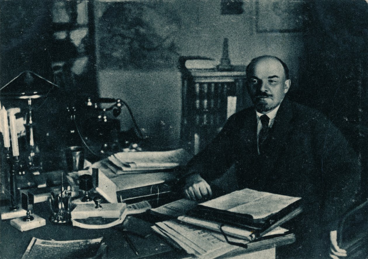 Vladimir Ilich Lenin, russisk bolsjevikleder, Moskva, Rusland, 7. oktober, 1922 af Unbekannt