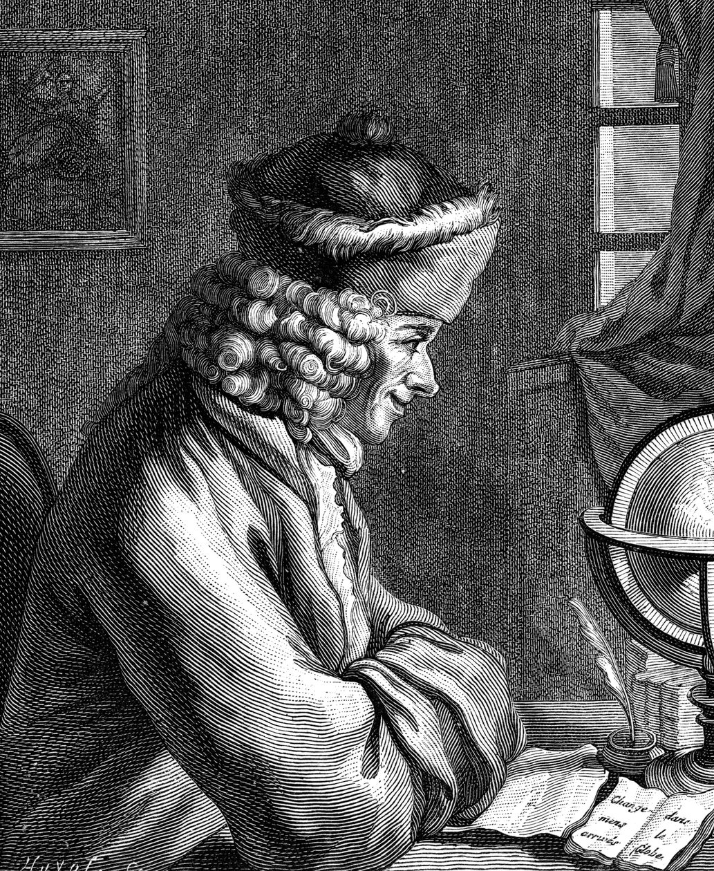 Voltaire, fransk forfatter, dramatiker, satiriker og bogstavmand fra det 18. århundrede af Unbekannt