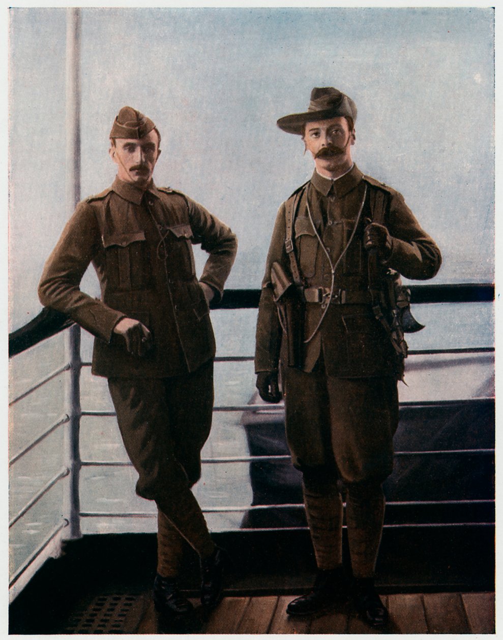 Frivillige om bord på skibet til Boer War, 1900 af Unbekannt